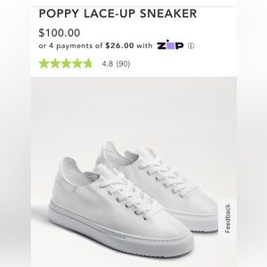 Same Edelman POPPY LACE-UP white SNEAKER